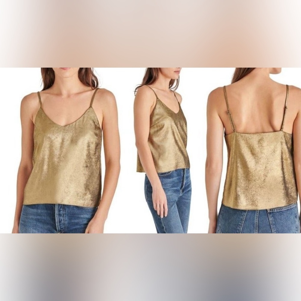 NWT STEVE MADDEN Gold Camisole Top